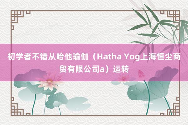 初学者不错从哈他瑜伽(Hatha Yog上海恒尘商贸有限公司a)运转